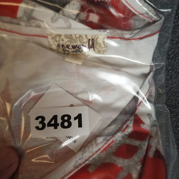 One World Womens 2X Christmas Poinsettia Nutcracker Print V Neck Tunic Top - Picture 9 of 9